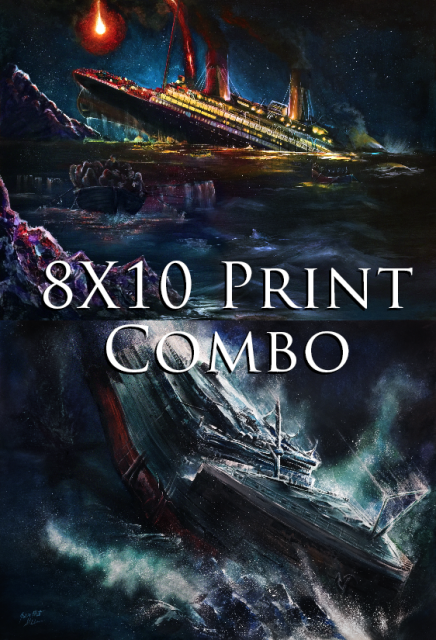 2 Titanic Art Print 8X10 Combo 